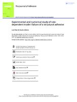Experimental and numerical study of rate-dependent mode-I failure of a structural adhesive
