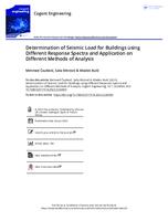 Determination of Seismic Load for Buildings using Different Response Spectra and Application on Different Methods of Analysis