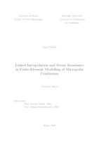 Linked Interpolation and Strain Invariance in Finite-Element Modelling of Micropolar Continuum