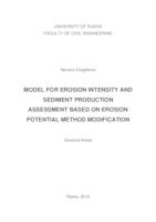 Model for Erosion Intensity and Sediment Production Assessment Based on Erosion Potential Method Modification