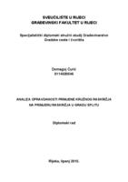 prikaz prve stranice dokumenta Analiza opravdanosti primjene kružnog raskrižja na primjeru raskrižja u gradu Splitu 