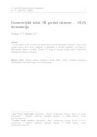 prikaz prve stranice dokumenta Geometrijski točni 3D gredni element -  SE(3) formulacija