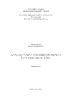 prikaz prve stranice dokumenta Analiza varijantnih rješenja obalne šetnice u gradu Krku   